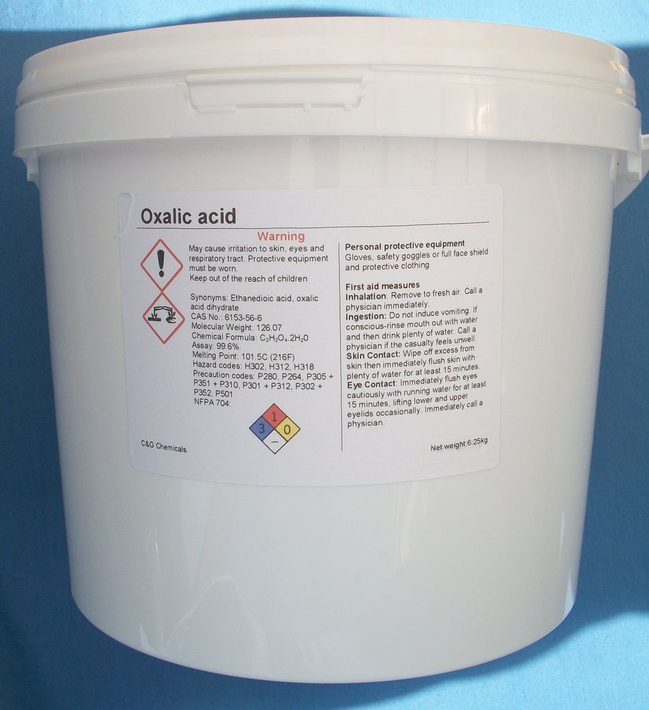 12.5kg oxalic acid Hull, Deck, GRP cleaner, stain & rust remover eBay