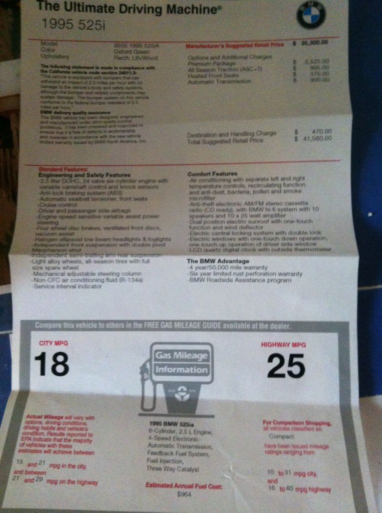 Bmw Window Sticker Lookup Free