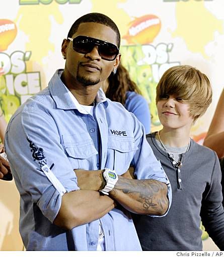 usher and justin bieber Pictures, Images and Photos