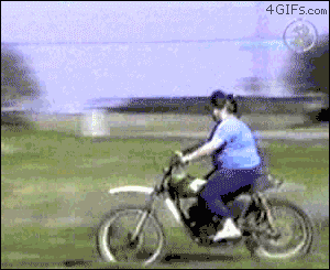 girl on motorcycle Fat