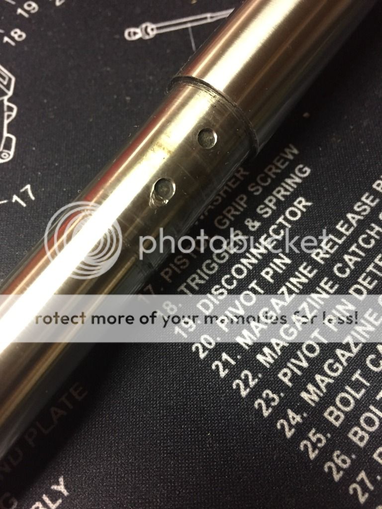 Gas block set screw counterbore & barrel issues